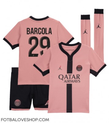 Paris Saint-Germain Bradley Barcola #29 Dětské Alternativní Dres 2024-25 Krátký Rukáv (+ trenýrky)